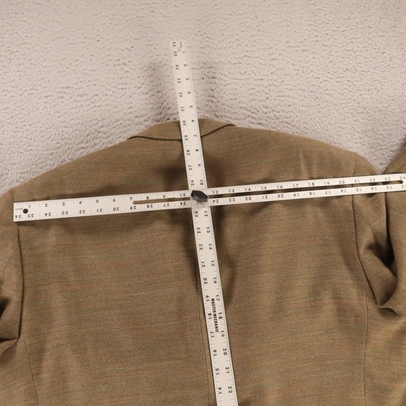 Marled Jacket XL Green Brown Melange Hopsack Patch Pockets Blazer 46S NEW $175 - Picture 12 of 14